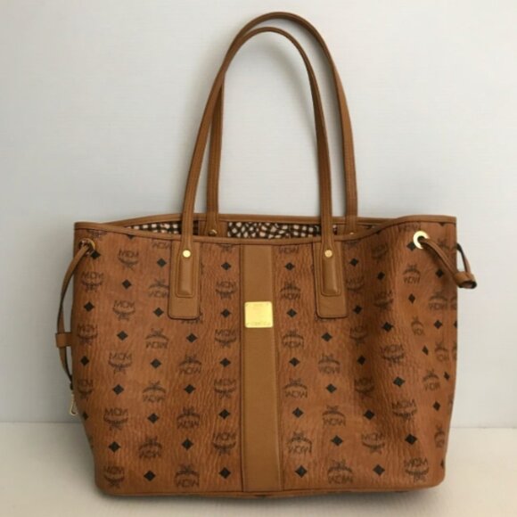 Authentic MCM Brand New Liz Reversible Visetos Tote Bag - Picture 1 of 8